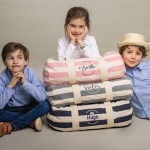 sac polochon nautique personnalsié avec prénom pour partir en vadrouille