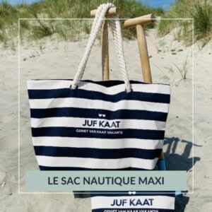 sac de plage maxi nautique personnalisé bleu, cadeau maitresse en or, cadeau maman, cadeau fête des mères, cadeau personnalisé, vacances, vadrouille, les petites affaires de, disponible en bleu, gris, rose