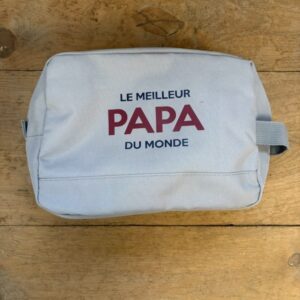 trousse de voyage gris papa bordeau