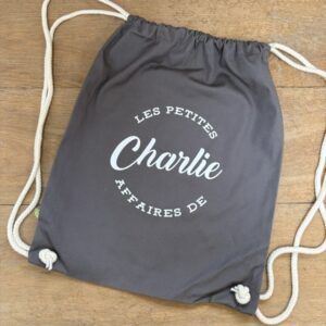 sac de gym bio gris Charlie