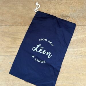 sac à linge bleu M Léon