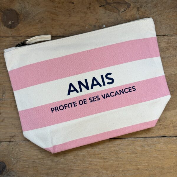 trousse de toilette nautique rose Anais