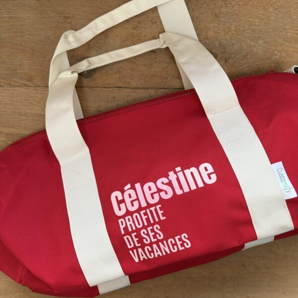 sac polochon standard rouge Célestine