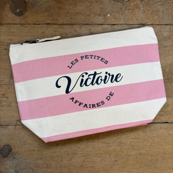 trousse de toilette nautique rose Victoire