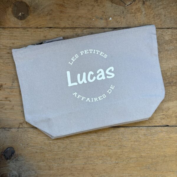 trousse de toilette gris Lucas