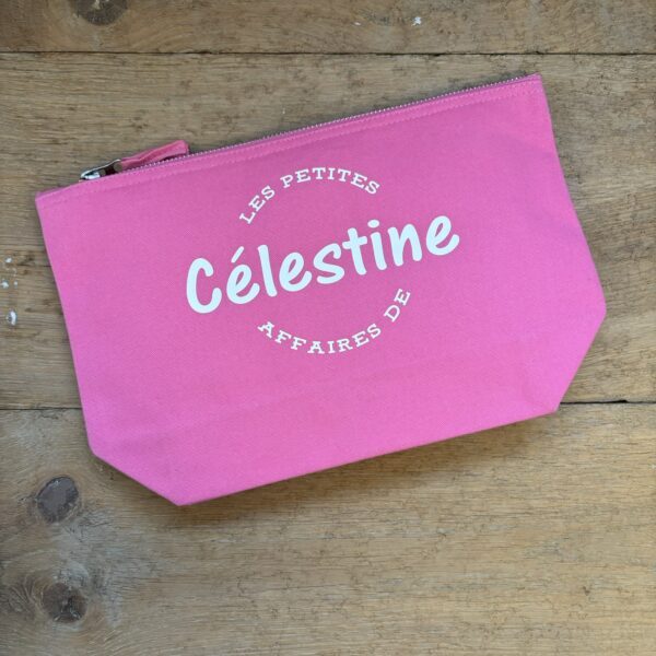 trousse de toilette rose Célestine