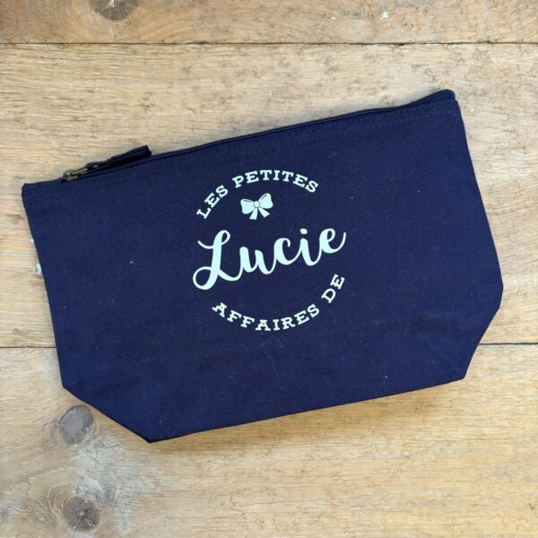 trousse de toilette bleu Lucie