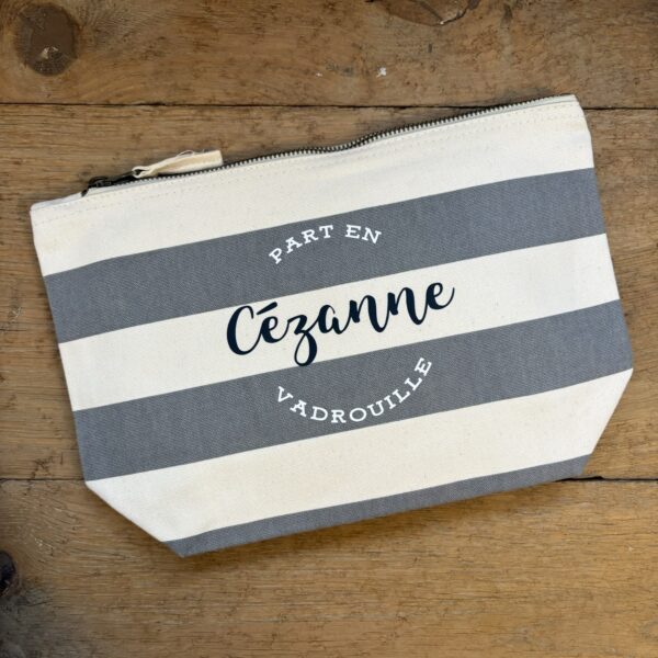 trousse de toilette nautique gris Cézanne