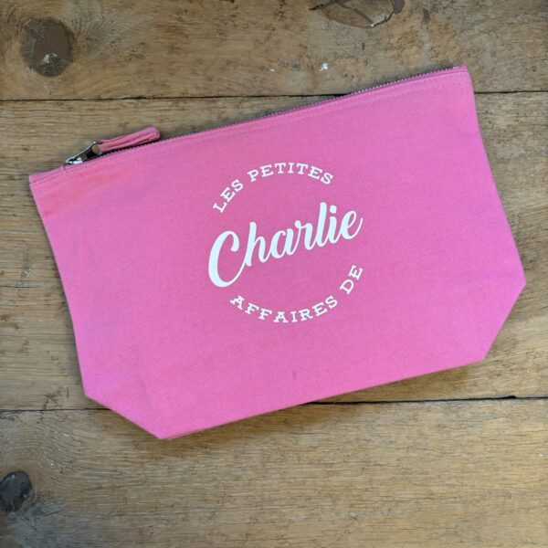 trousse de toilette rose Charlie