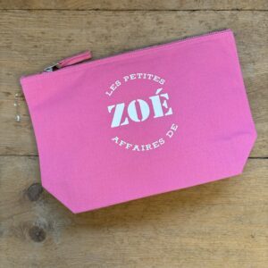 trousse de toilette rose Zoé