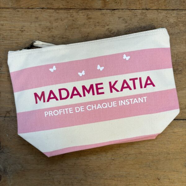 trousse de toilette nautique rose Madame Katia