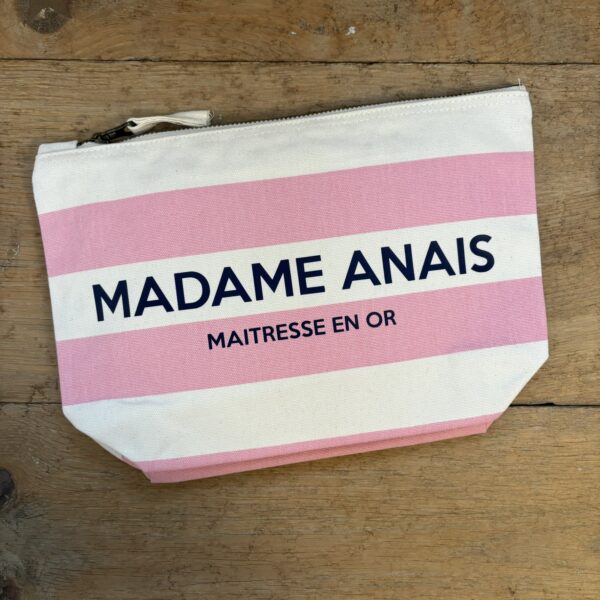 trousse de toilette nautique rose Madame Anais