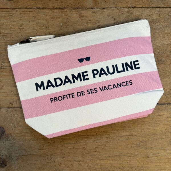 trousse de toilette nautique rose Madame Pauline