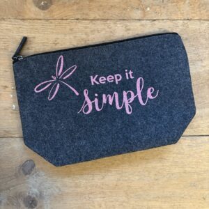 trousse de toilette feutre Keep it simple