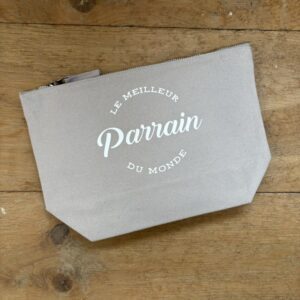 trousse de toilette gris Parrain